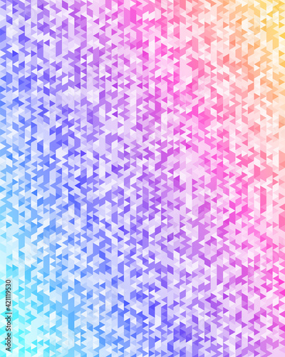 Modern triangles gray gradient background. Geometric mosaic style with random color saturation with imposition transparency for place message. Vector illustration EPS 10 for presentation template