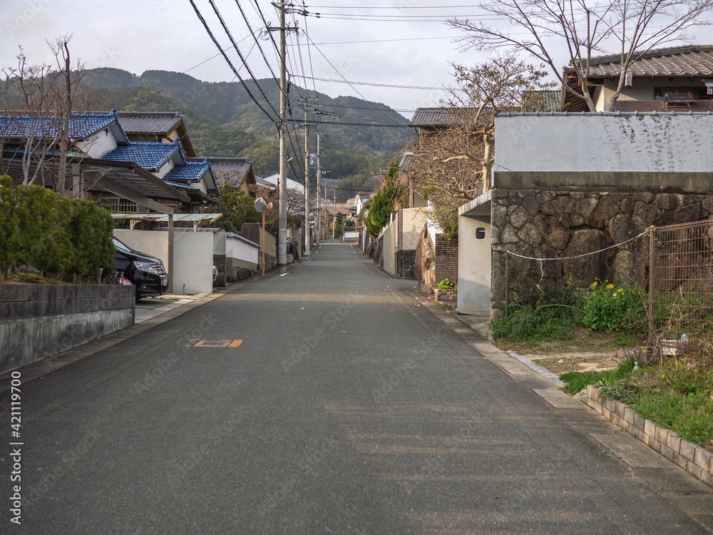 日本の住宅街の風景