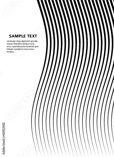 White black color. Linear background. Design elements. Poligonal lines. Protective layer for banknotes, certificates template. Vector Vector lines of different thicknesses from thin to thick EPS 10
