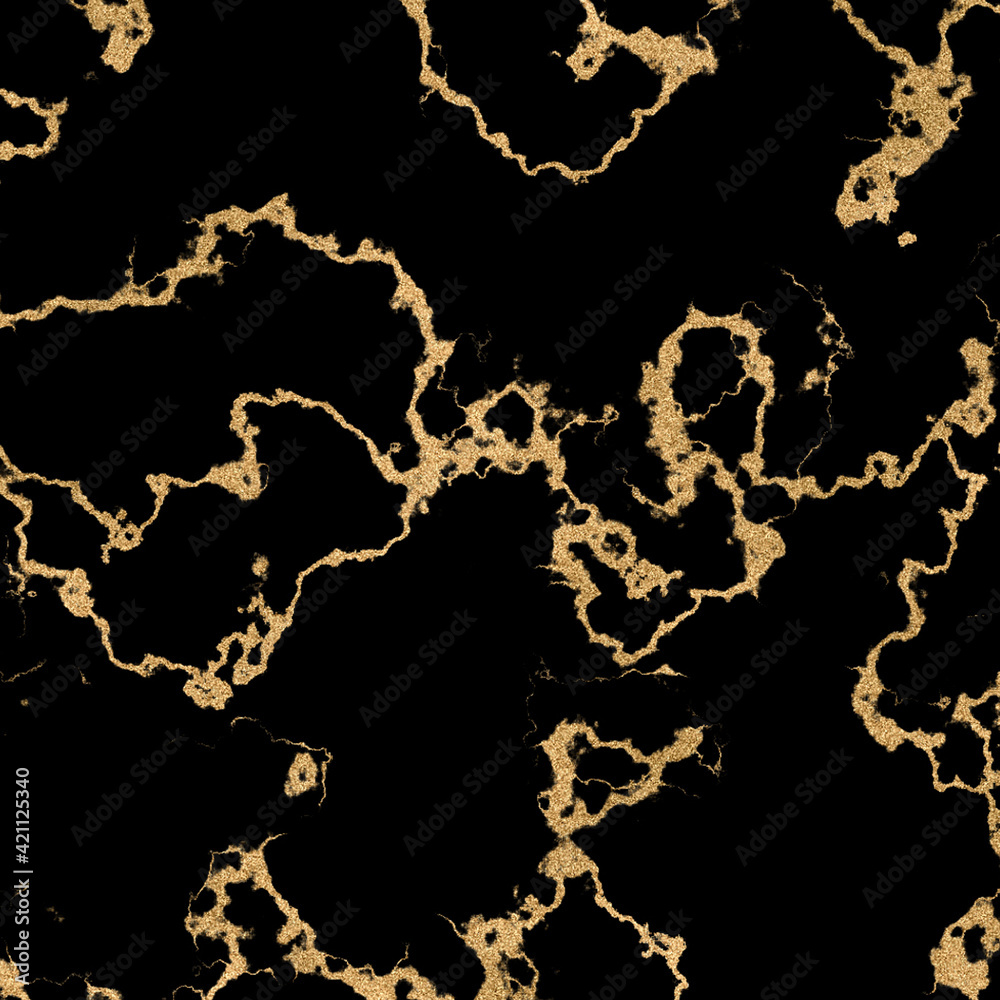 Imitation of black marble table with traces of gold Imitation of black marble table with traces of gold