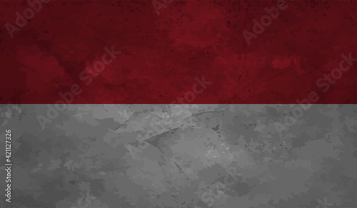 Poland grunge, old, scratched style flag © Stefan
