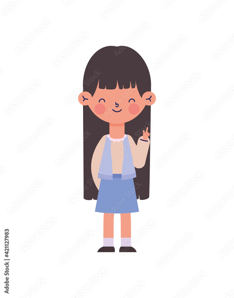 youth girl isolated youth girl isolated