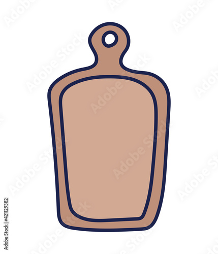 brown cutting board