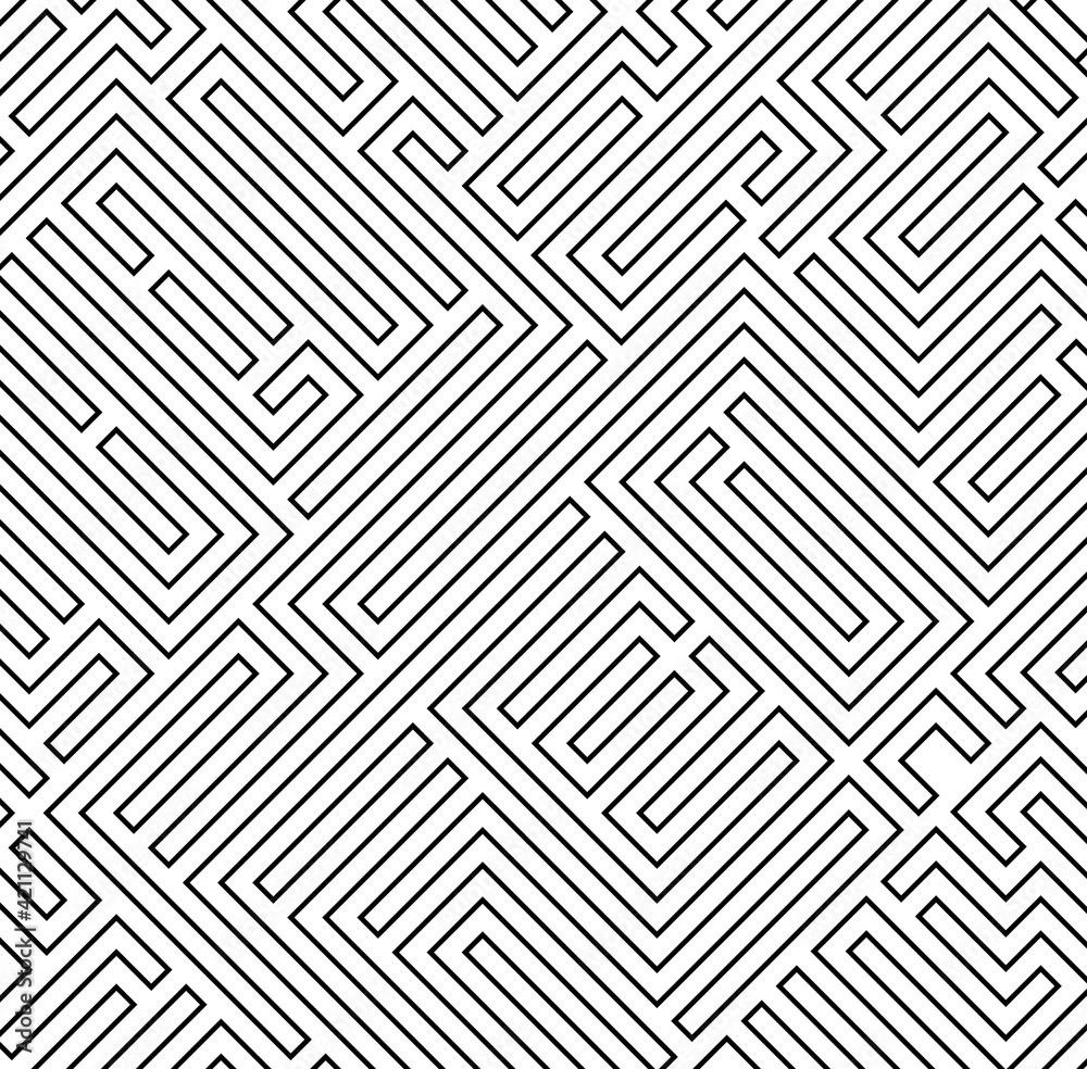 Abstract vector background design with maze mosaic texture. Good cover for book on psychology, creative problem solving, logical thinking, study of human relations