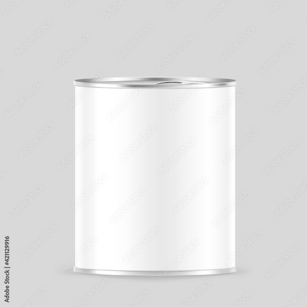 Hight realistic can mockup. Vector illustration. Easy to use for presentation your product, idea, design. EPS10. Hight realistic can mockup. Vector illustration. Easy to use for presentation your product, idea, design. EPS10.