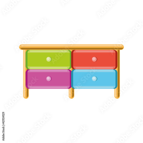 colored drawers furniture