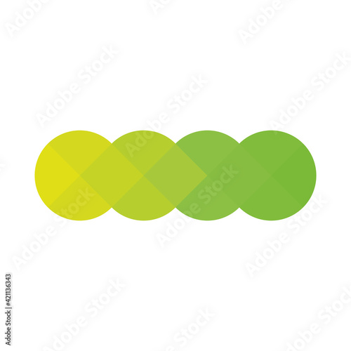 Abstract pixelized mosaic logo design