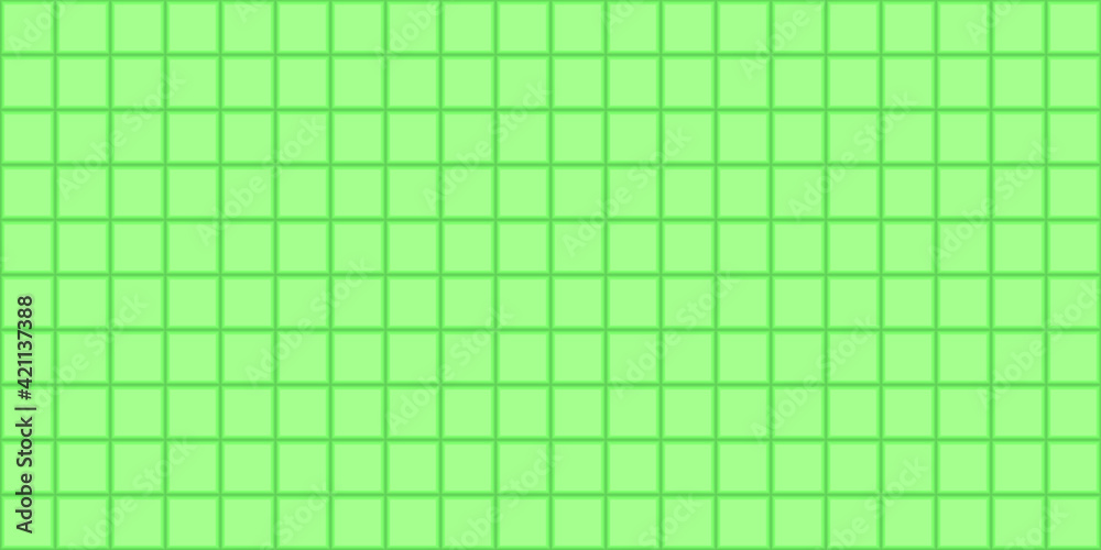 Green squares background. Mosaic tiles pattern. Seamless vector illustration. Green squares background. Mosaic tiles pattern. Seamless vector illustration.