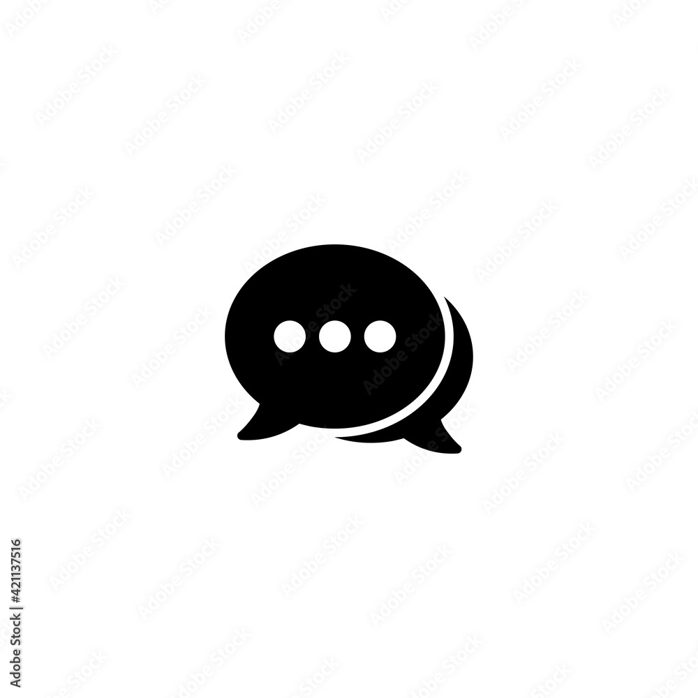 Chat icon vector for web, computer and mobile app Chat icon vector for web, computer and mobile app