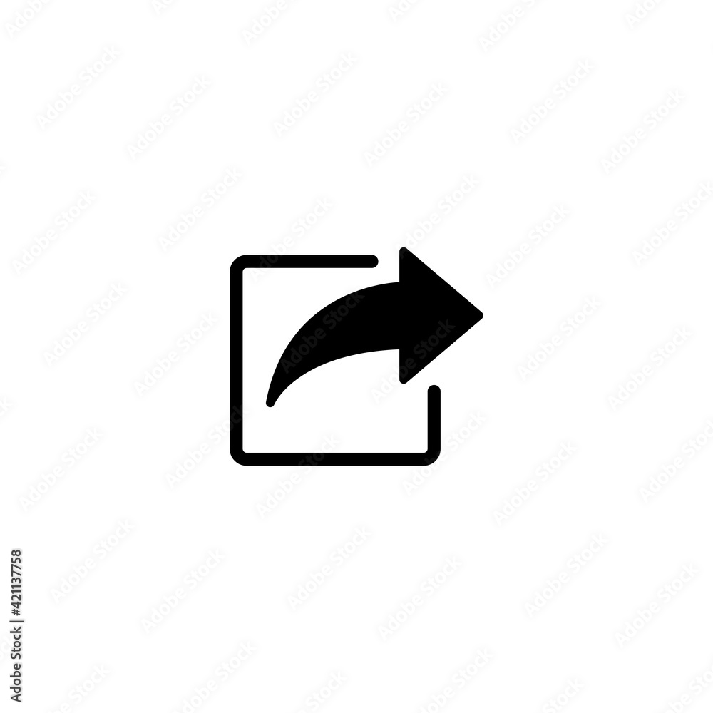 Share icon vector for web, computer and mobile app Share icon vector for web, computer and mobile app