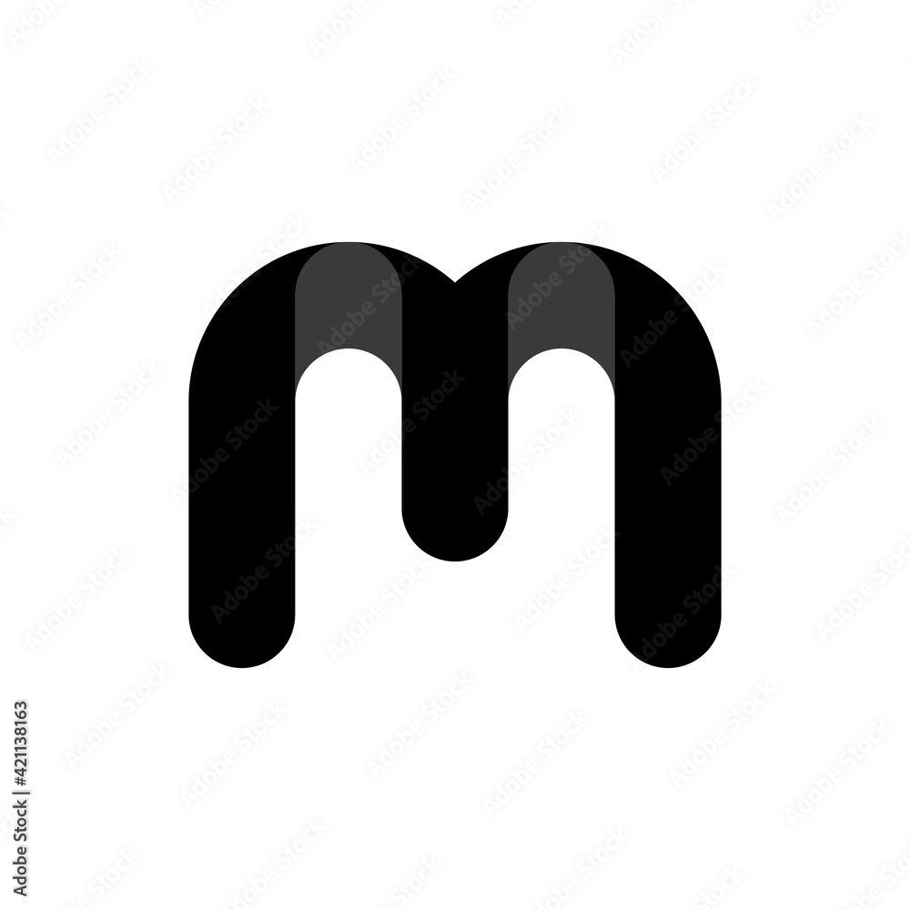 Fototapeta premium 3D MT letter, TM letter logo design vector