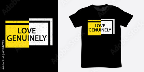 Love genuinely lettering design for t shirt print