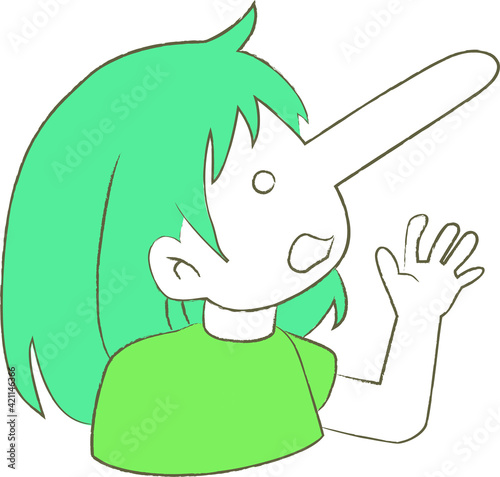 【ことわざ】鼻が高い　【Proverb】Nose is high