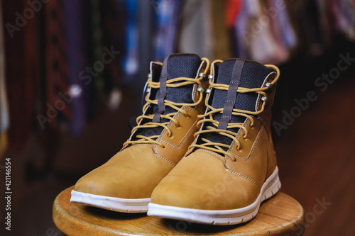 Timberland Boots In Retail Store