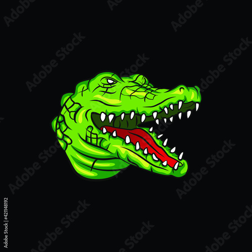 crocodile with mouth