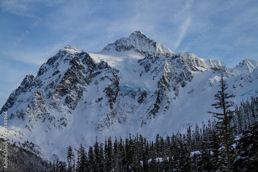 An image of Mt Shusksan in the North Cascade Mountains