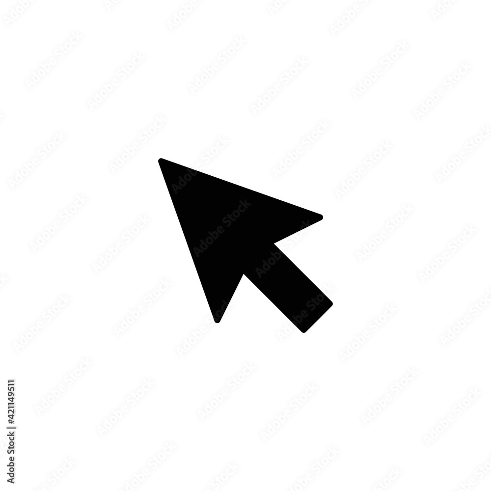 Cursor icon vector for web, computer and mobile app