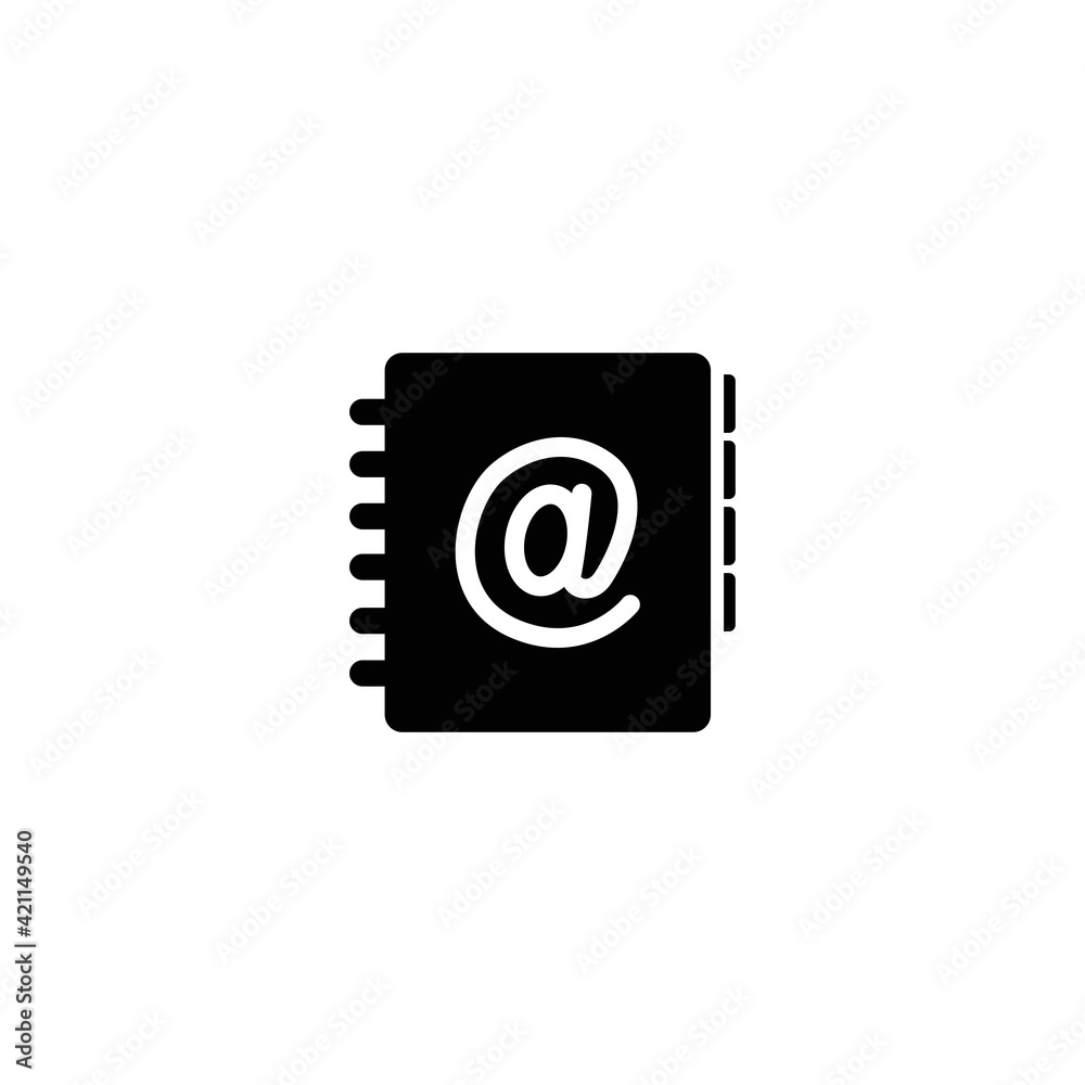 address book icon vector for web, computer and mobile app address book icon vector for web, computer and mobile app
