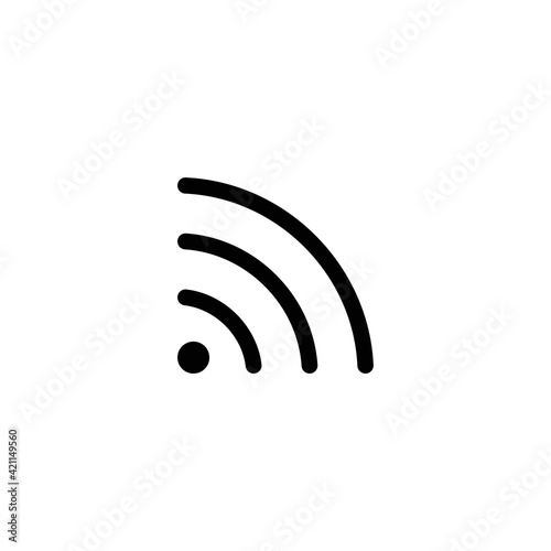 Wifi icon, wireless vector for web, computer and mobile app