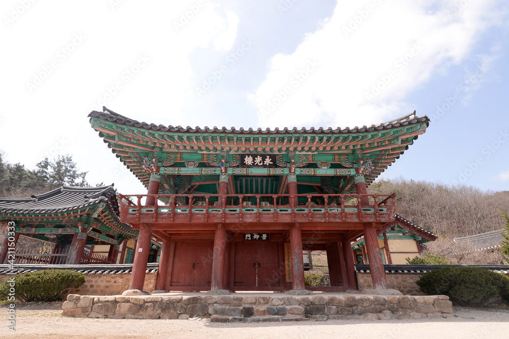 Imgoseowon Confucian Academy in Yeongcheon, Gyeongsangbuk-do province, South Korea. Filming on March 17, 2021 Imgoseowon Confucian Academy in Yeongcheon, Gyeongsangbuk-do province, South Korea. Filming on March 17, 2021