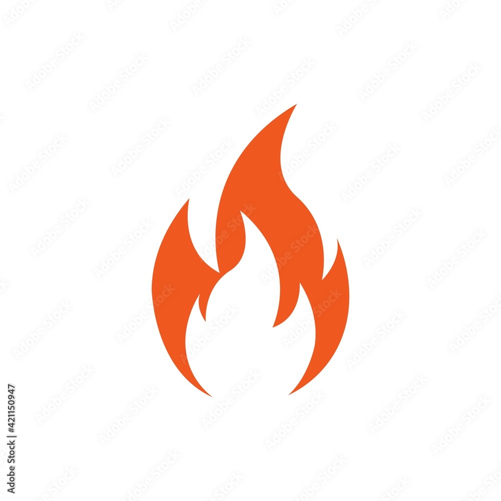 Fire icon design template vector isolated Fire icon design template vector isolated