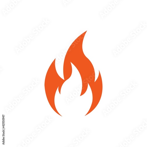 Fire icon design template vector isolated © haris