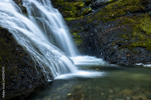 Lower sweetcreek falls located near Metaline  Washington. Photographed in October.