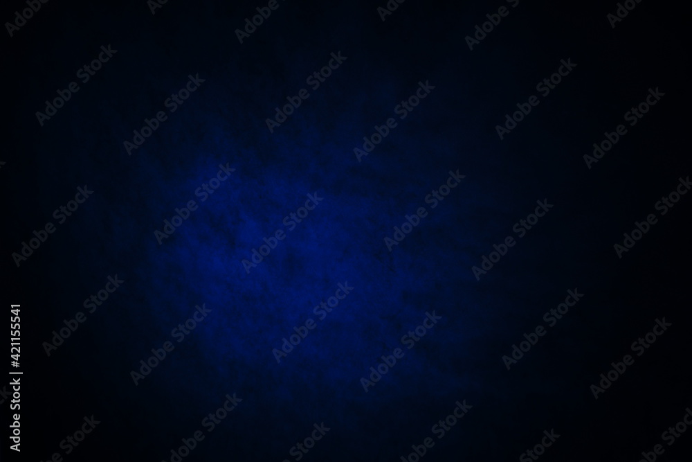 Fototapeta premium Dark, blurry, simple background, blue abstract background gradient blur.