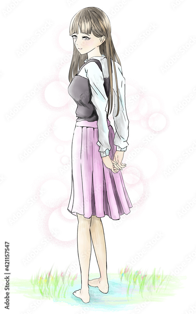 春の女性 春の女性