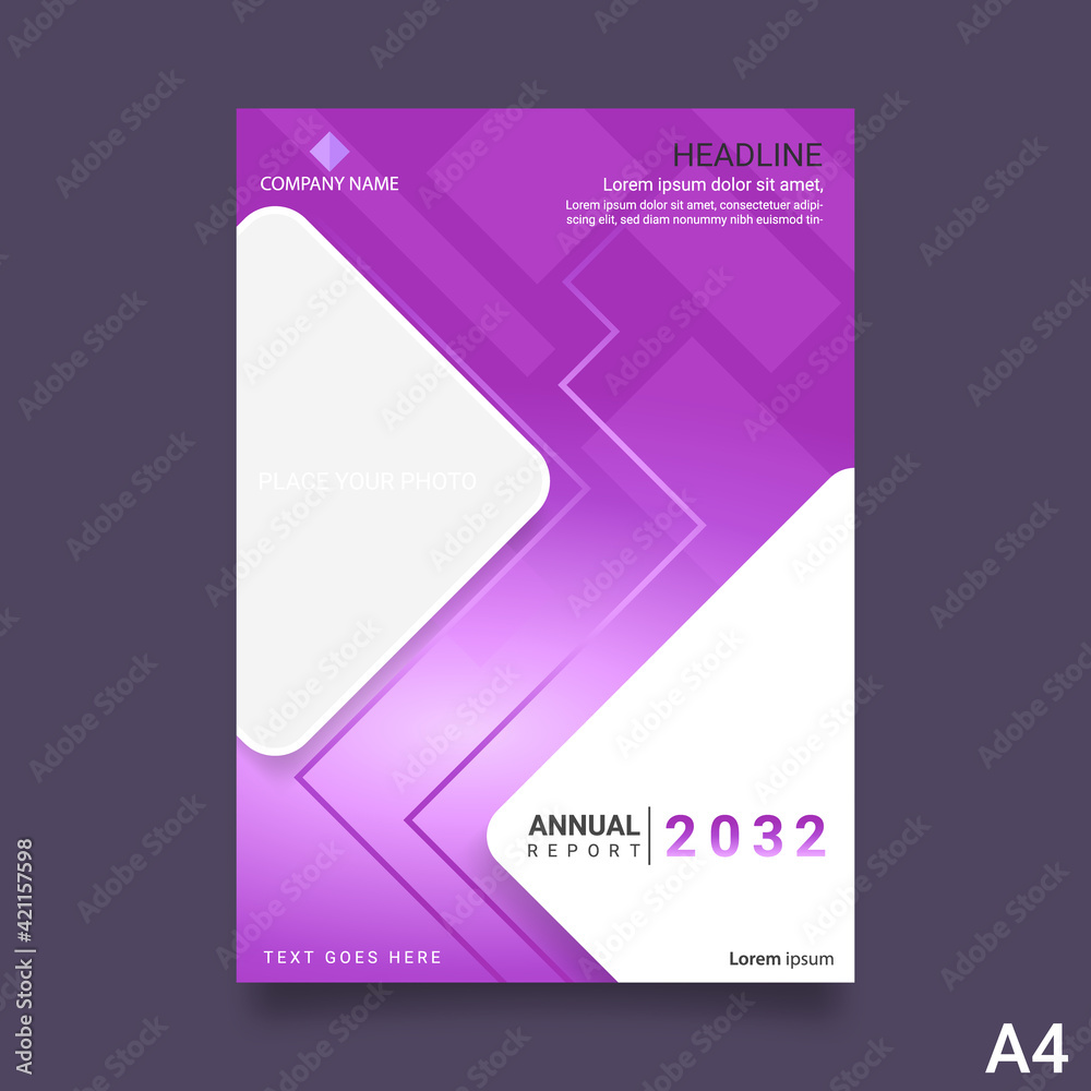 Brochure layout design. Corporate business annual report, catalog, magazine, flyer template