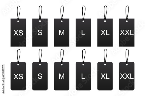 XS S M L XL XXL. clothing size