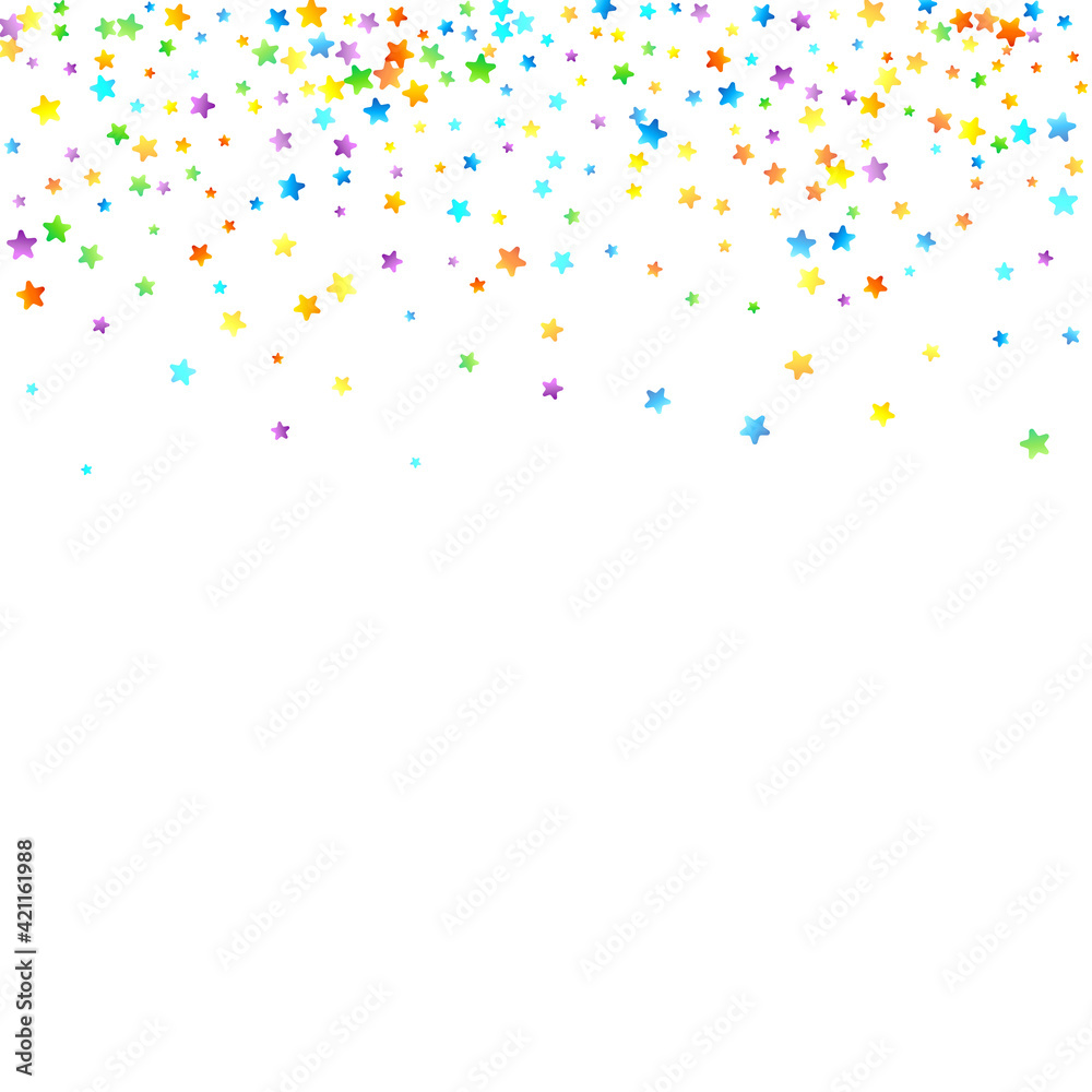 Rainbow Festive Confetti. Carnival Star Falling. Rainbow Festive Confetti. Carnival Star Falling.