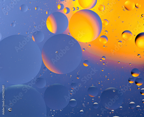 Space, planets, Universe cosmic abstract background. Abstract model of the atom of a molecule. Macro view. Abstract background of the space. Biology, physics, chemistry abstract background.Blur