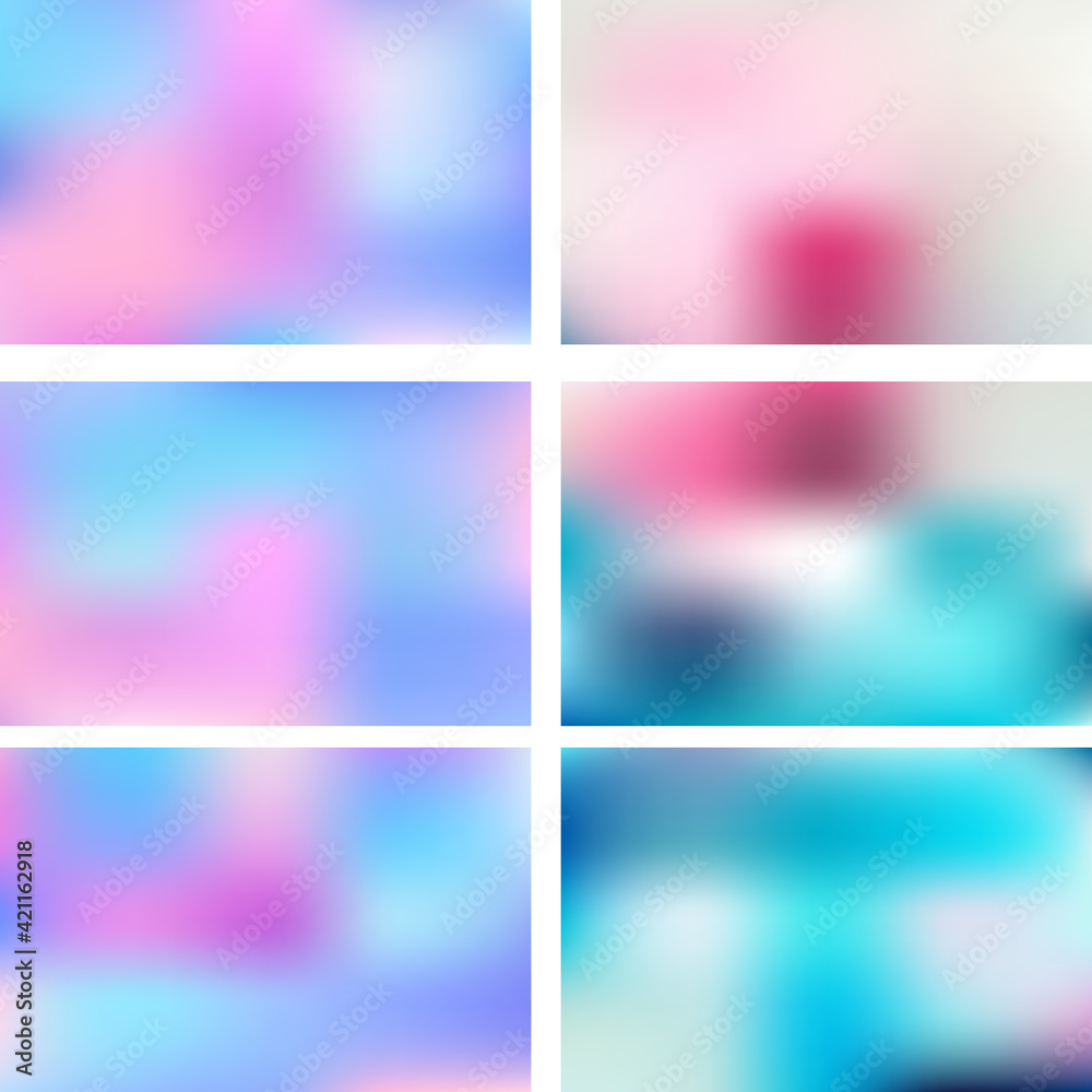 Abstract gradient backgrounds mesh