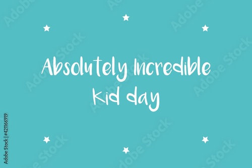 Absolutely incredible kid day card, banner and poster background. Children day