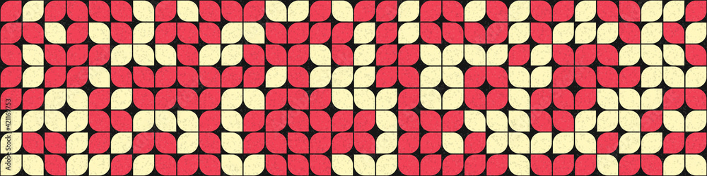 Fototapeta premium Abstract Geometric Pattern generative computational art illustration