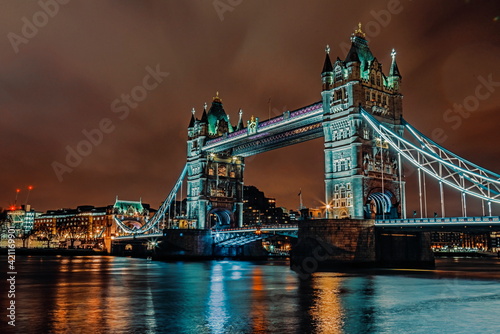 Photography london tower bridge at night
