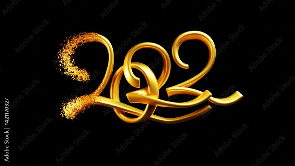 New year and Christmas 2022 golden particles New year and Christmas 2022 golden particles