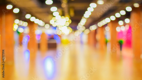 blurred restaurant or coffee shop background for product display montage