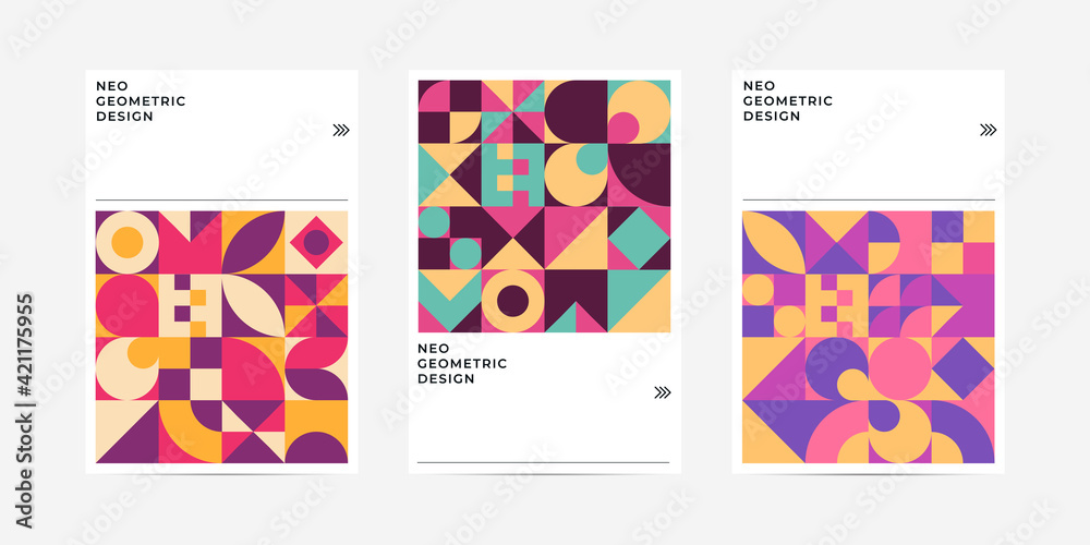 Neo Geometric Design. Creative Cover Design