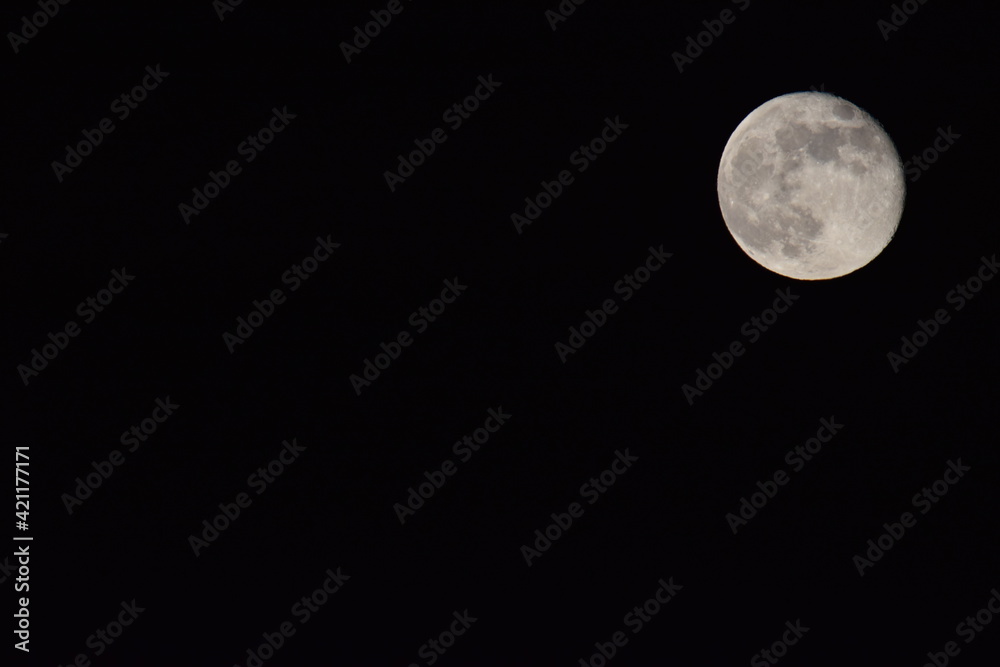 Full moon on black background Full moon on black background