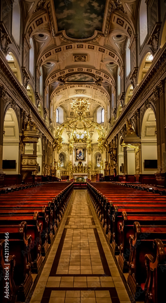 Interior Of Notre-Dame De Quebec Basilica-Cathedral; Quebec City, Quebec, Canada