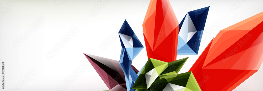 Vector 3d triangles and pyramids abstract background for business or technology presentations, internet posters or web brochure covers Vector 3d triangles and pyramids abstract background for business or technology presentations, internet posters or web brochure covers