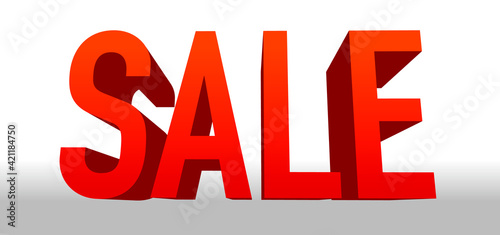 SALEの文字の装飾グラフィック