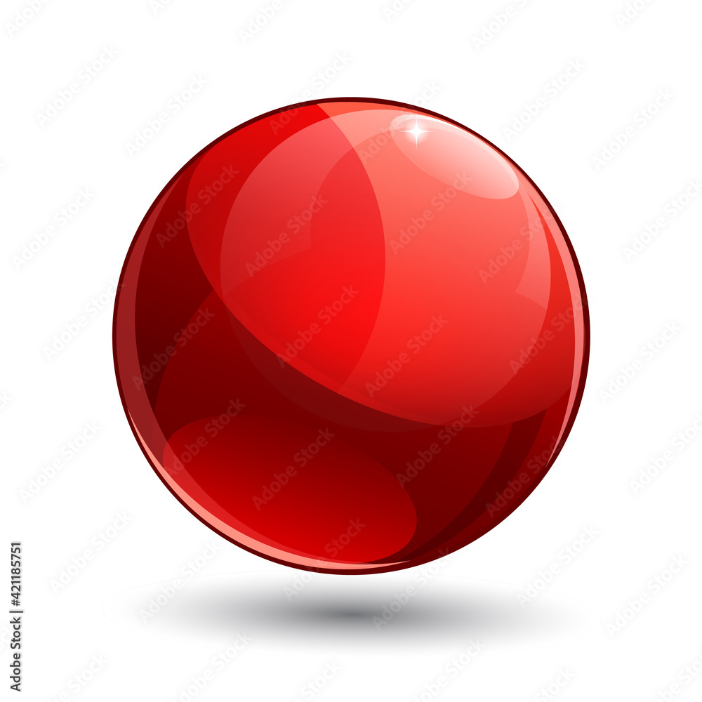 Shiny gloss red Map pointer icon. Vector Shiny gloss red Map pointer icon. Vector