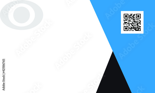 Modern presentation card with company logo. Vector business card template. Visiting card for business and personal use. Vector illustration design.