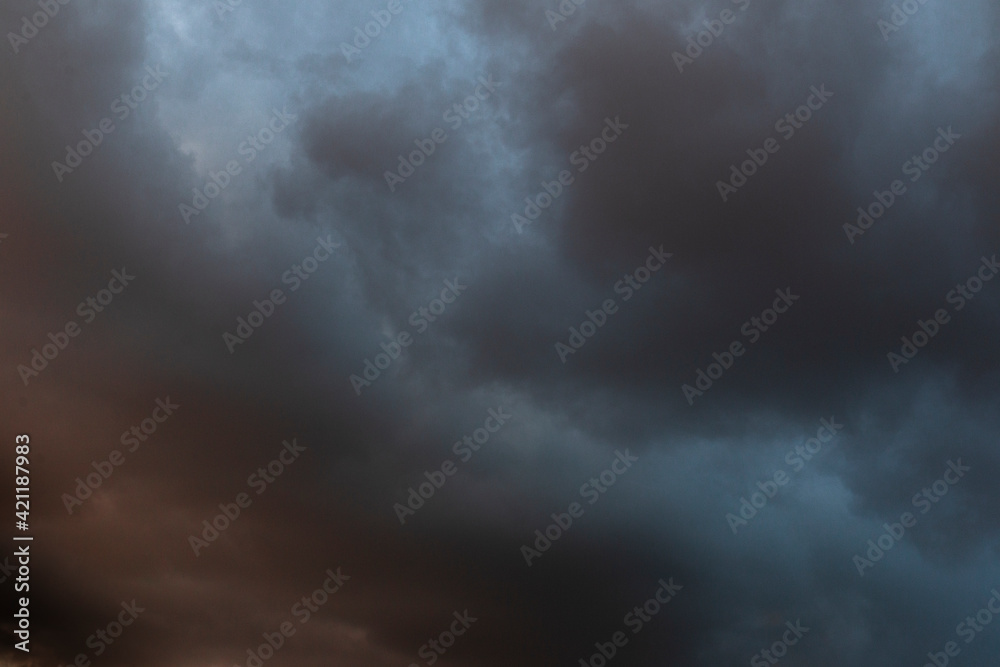 Sky with storm clouds at sunset Sky with storm clouds at sunset