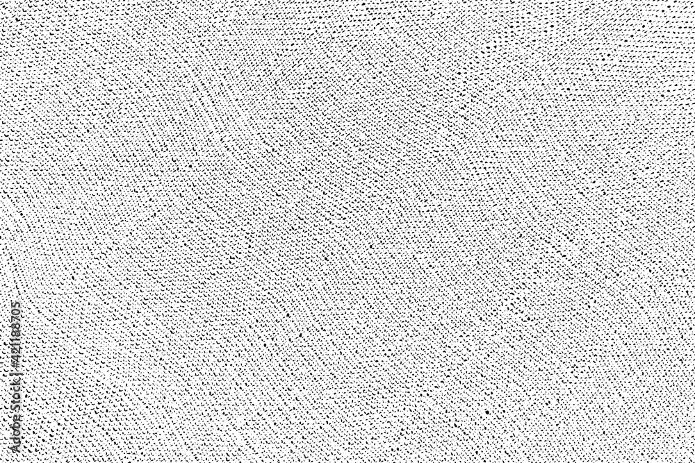 Grunge texture linen fabric. Vector illustration. monochrome background of rough canvas