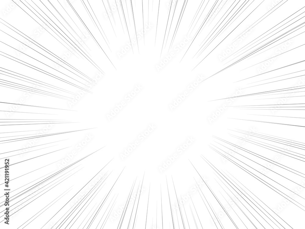 Fototapeta premium 集中線 ベクター素材