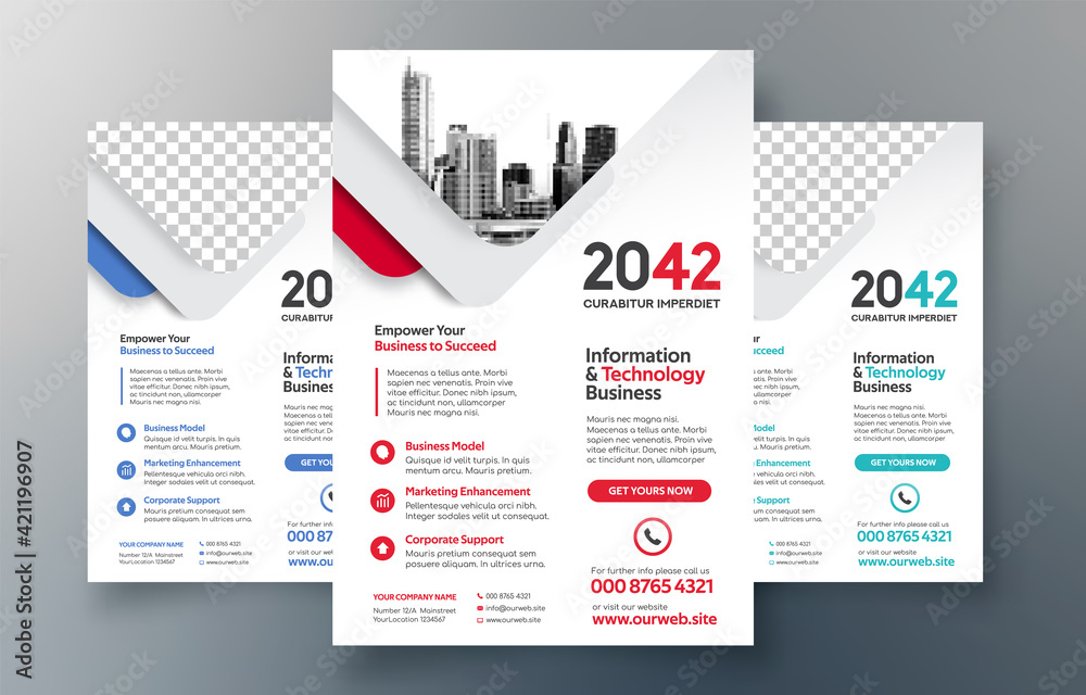 City Background Business Book Cover Design Template